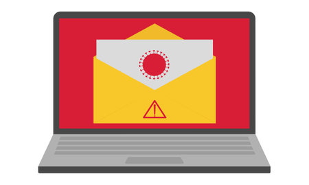 Email phishing. The email that came to the email contains a malicious virus.のイラスト素材