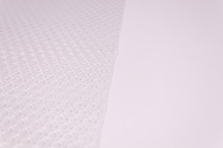 White and gray border with geometric pattern
