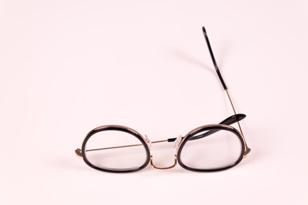 glasses lie on the surface one arch removed from an angle