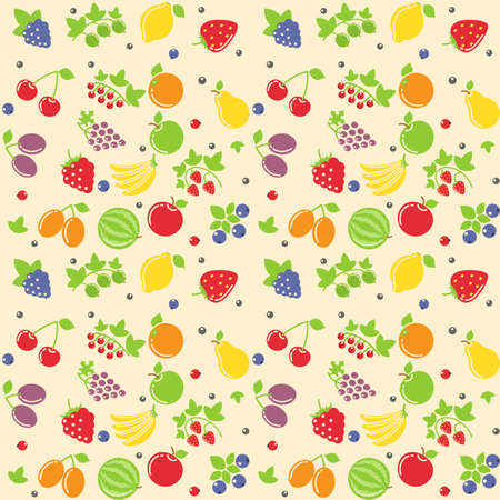 seamless fruit texture vector illustration
