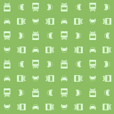 Car and truck Seamless patternのイラスト素材