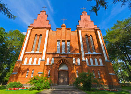 The old church in Lithuaniaの写真素材