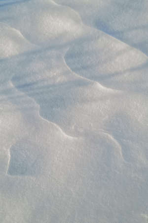 snow pattern outlined by the wind as a natural backgroundの写真素材