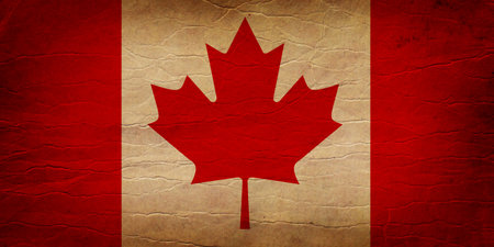 Flag of the Canadian provinces on an antique tapestry. Photo in high quality. High quality photoの写真素材