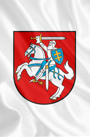 The coat of arms of the Republic of Lithuania is a country in Europe. high qualityの写真素材