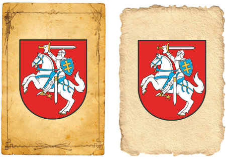 The coat of arms of the Republic of Lithuania is a country in Europe. high qualityの写真素材