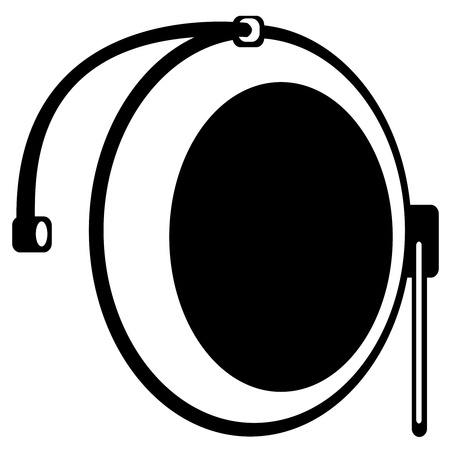 satellite antenna on white backgroundのイラスト素材