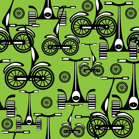 seamless pattern alternative vehicleのイラスト素材