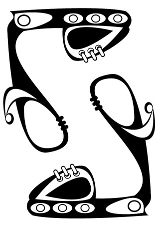  sneakers shoes isolated on white backgroundのイラスト素材