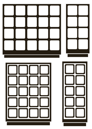 furniture icons isolated on white backgroundのイラスト素材