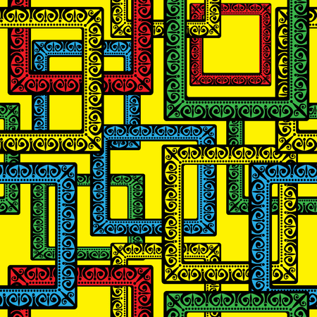 picture frame seamless patternのイラスト素材