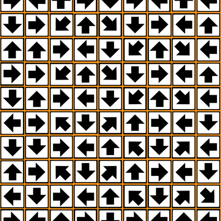 geometric ornament of arrows seamless pattern のイラスト素材