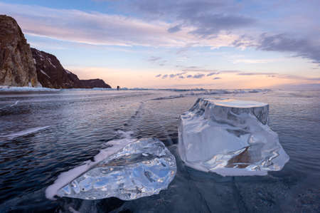 The exciting landscape of the Lake Baikal surroundingsの写真素材