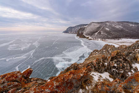 The exciting landscape of the Lake Baikal surroundingsの写真素材