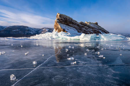 The exciting landscape of the Lake Baikal surroundings