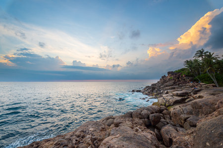 The landscape of the Sri Lanka Coastの写真素材