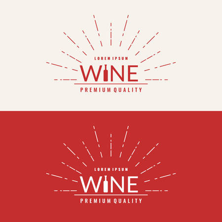 Wine label.のイラスト素材