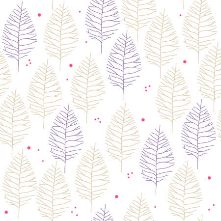 Drawing plants. Seamless pattern can be used for wallpaper, wrapping paper, package, covers.のイラスト素材