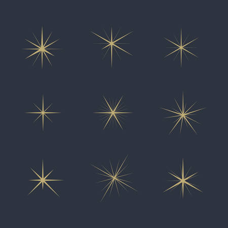 Set. Sparkles Star.のイラスト素材