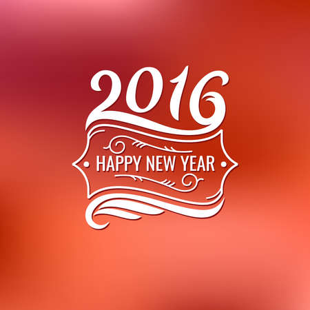 2016. Merry Christmas and Happy New Year. Vector illustrationのイラスト素材