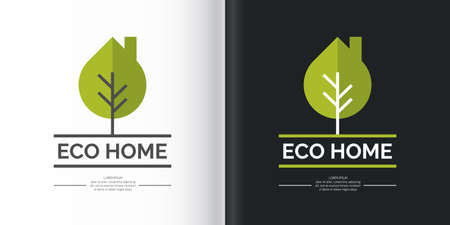 Eco-settlement. Logo and design element. Vector illustration.のイラスト素材