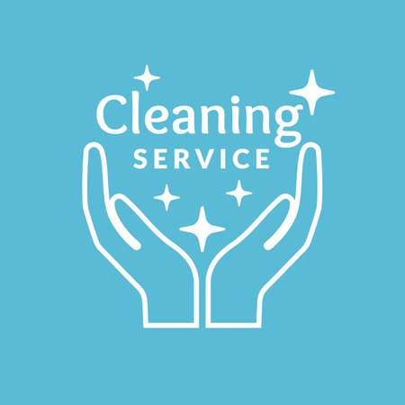 Corporate identity for company cleaning service. Elements for the brand.のイラスト素材
