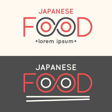 Modern minimalistic vector of food.のイラスト素材