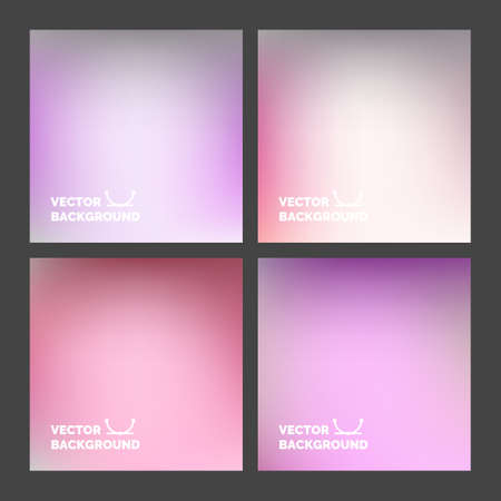 Set. Blurred vector backgrounds. multicolored blurred backdrop for design, website, infographic poster, card advertisingのイラスト素材