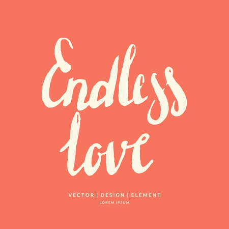 Modern hand drawn lettering phrase. Calligraphy brush and ink. Handwritten inscriptions and quotes for layout and template. Vector illustration of textのイラスト素材