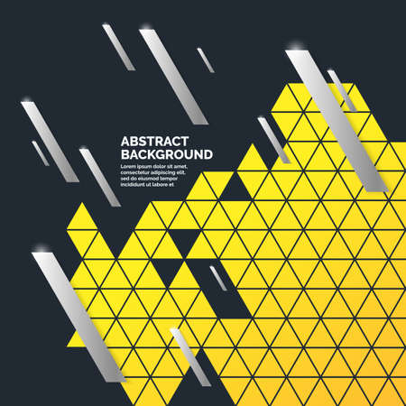 Modern abstract geometric kaleidoscope background. Vector template for text page for the presentation.のイラスト素材