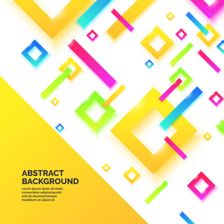 Modern abstract geometric background. Vector template for text page for the presentation.のイラスト素材