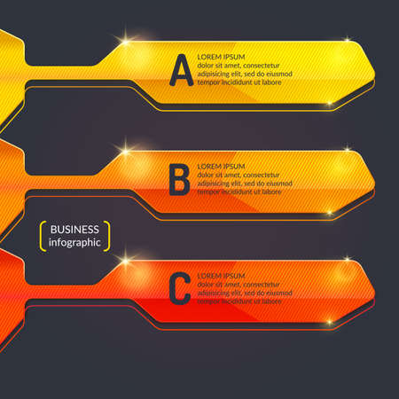 Business infographics template stripe for text and information. Fully editable file. Vector illustration.のイラスト素材
