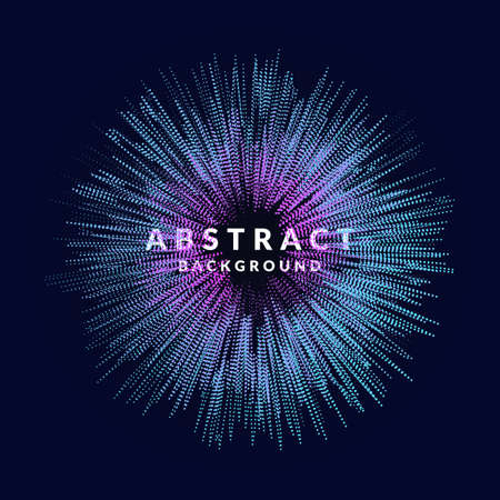 Vector abstract background with a colored dotted dynamic waves, line and particles. Illustration suitable for designのイラスト素材