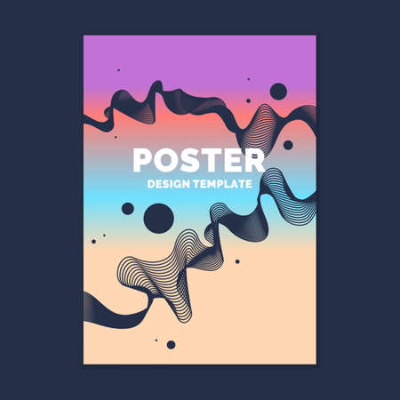 Template for a magazine about music, modern journal. Vector poster.のイラスト素材