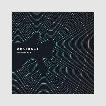 Vector abstract background with a colored dynamic waves, line and particles. Illustration suitable for designのイラスト素材