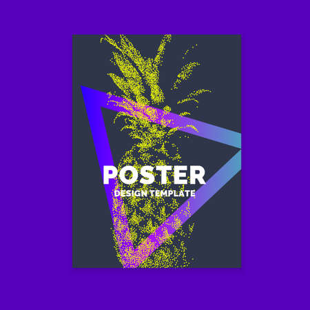 Template for a magazine about music, modern vector poster.のイラスト素材