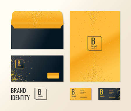 Corporate identity. The layout templates for your design. Vector illustration.のイラスト素材