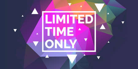 Original poster for discount. Abstract polygonal background.のイラスト素材