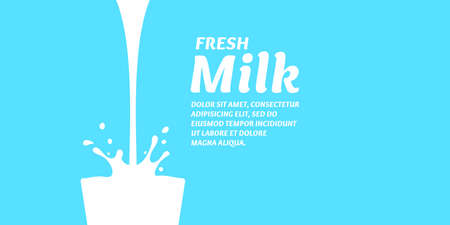 Concept for milk advertisement.のイラスト素材