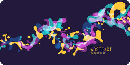 Bright abstract background with explosion of colored splashes. Vector illustration in flat minimalistic styleのイラスト素材