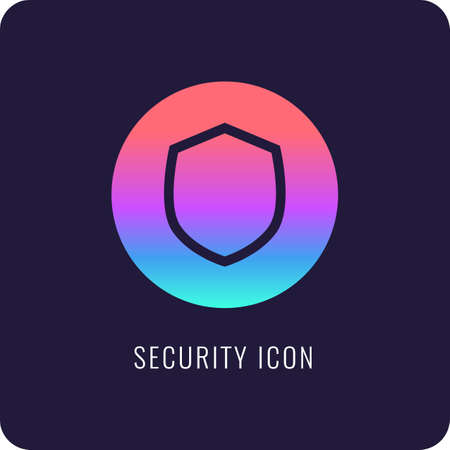 Shield, a symbol of protection and reliability. Vector illustration.のイラスト素材