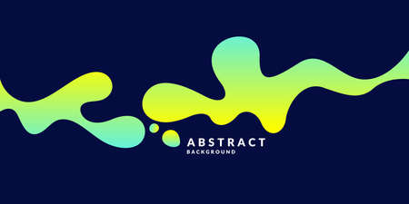 Bright poster with splatter. Vector illustration minimal flat styleのイラスト素材