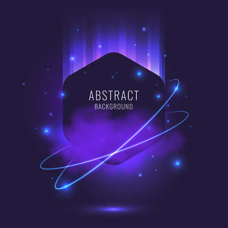 Abstract background with dynamic particles. Vector illustrationのイラスト素材