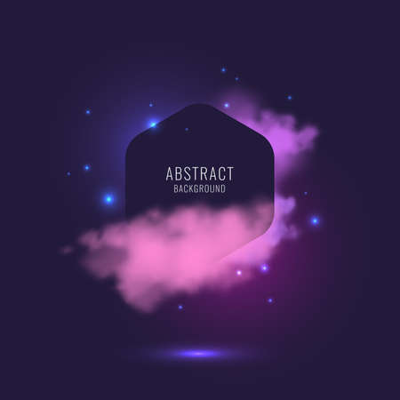 Abstract diamond background with dynamic particles. Vector illustrationのイラスト素材