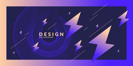 Bright abstract background with a dynamic waves, in a minimalist style. Vector illustrationのイラスト素材