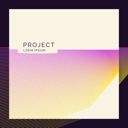 Vector abstract background with dynamic lines. Illustration suitable for poster designのイラスト素材