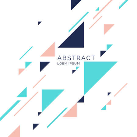 Abstract geometric background with triangles in a flat, minimalistic style. Vector illustration.