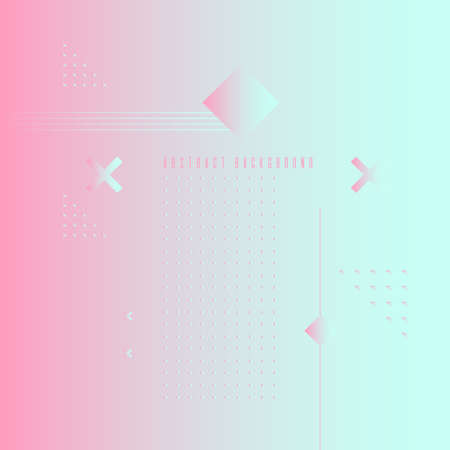 Abstract geometric background with figures in a flat, minimalistic style. Vector illustration.のイラスト素材