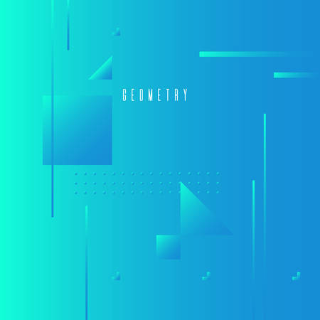 Abstract geometric background with figures in a flat, minimalistic style. Vector illustration.のイラスト素材