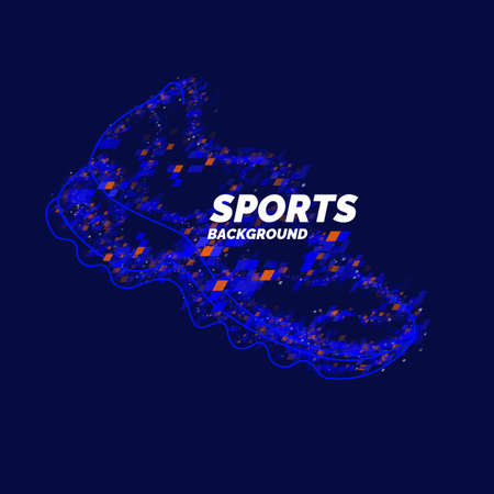 Modern poster and background for sports. Vector illustrationのイラスト素材